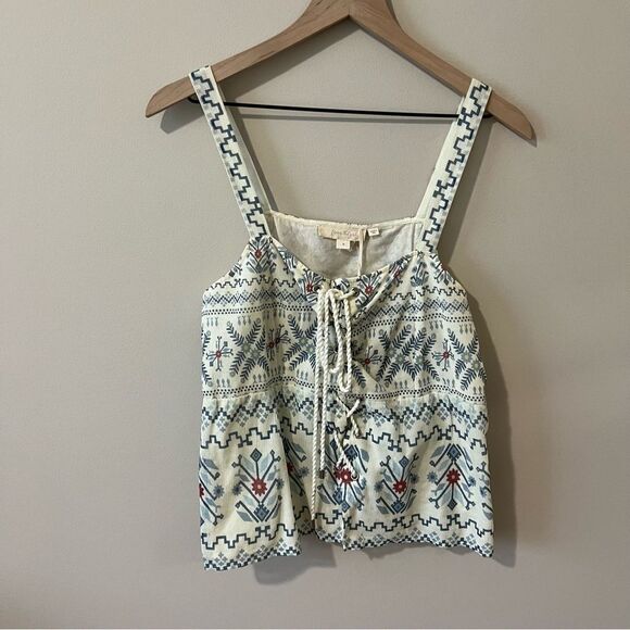 Anthropologie, forever that girl, Lace-up Peplum Tank NWT size medium - Picture 5 of 16